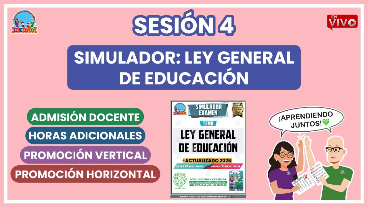 Ley General de Educación ESTUDIO Sesión 4 Examen USICAMM 2026