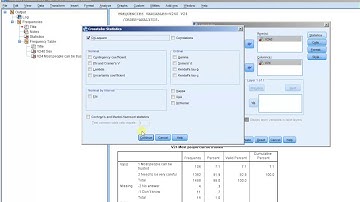 Chi square (IBM® SPSS® Statistics software ("SPSS"))