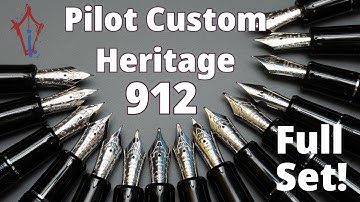 The Pilot Custom Heritage 912 Fountain Pen: The Full Set!