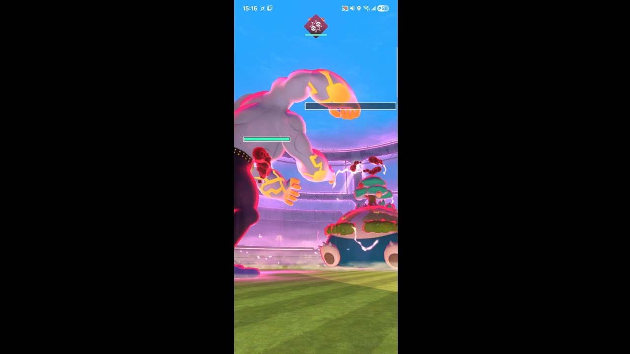 雙打超極巨化卡比獸 #pokemongo #極限挑戰 #pokemon