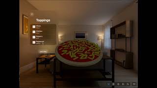 VisionOS Custom Pizza Maker App