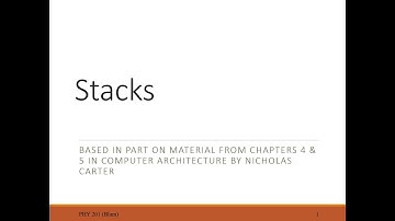 Digital Electronics: Introduction to Stacks