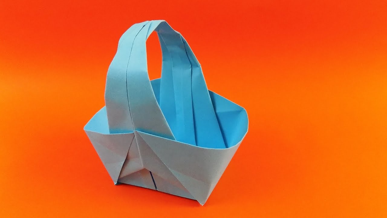How To Make Origami Basket Youtube