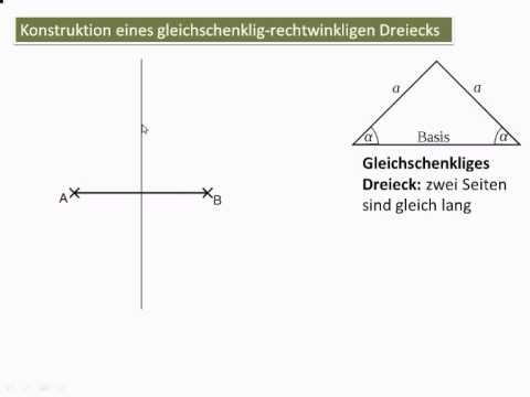 Video: So Finden Sie Die Basis Eines Gleichschenkligen Dreiecks Auf Zwei Seiten