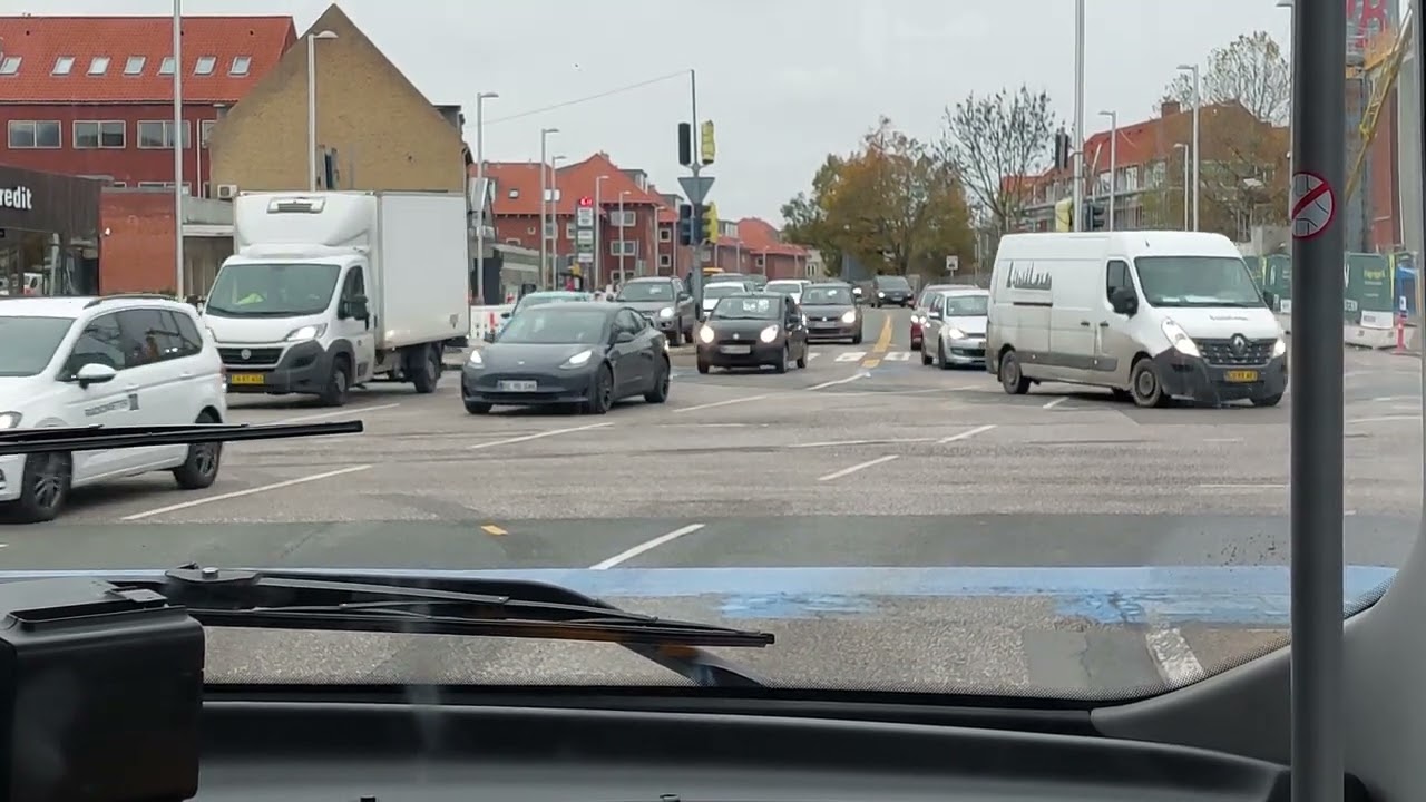 165 HELE TUREN FRA HERLEV TIL GLADSAXE TRAFIKPLADS MED BUS 1346 EN VOLVO