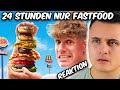 Er hat 24 stunden jede stunde fast food gegessen i the franklin reaktion