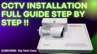 CP PLUS CCTV Camera Installation | How To Installed CCTV Camera Step by Step