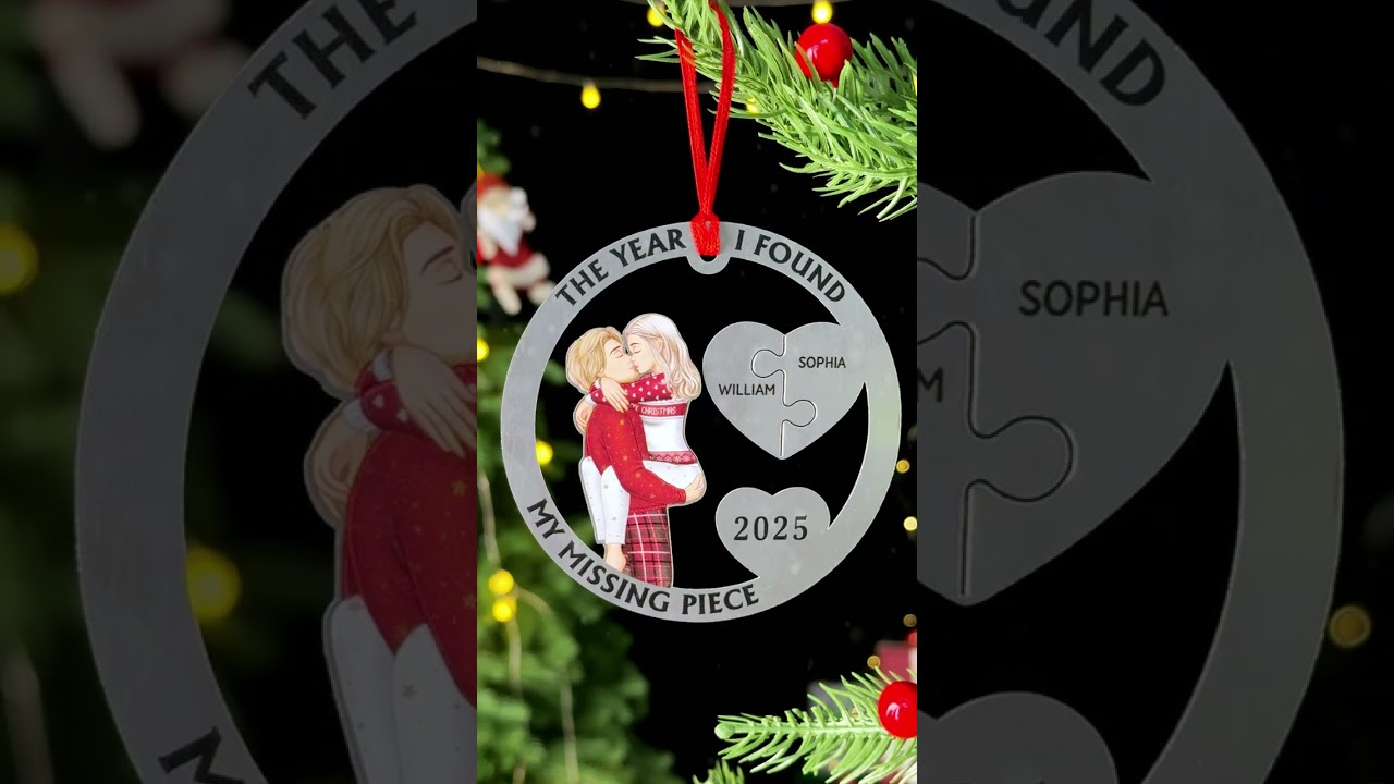 This ornament tells the story of finding my missing piece  
