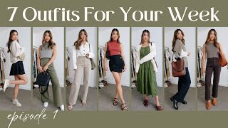 7 Outfits For Your Week  Episode 1 | What to wear to work, weekend outfits, pre fall office outfits