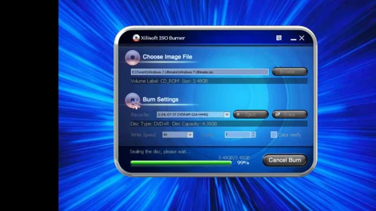 Windows bootabil folosind Xilisoft ISO Burner