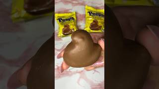Peeps marshmallows #asmr #shortsfeed #foryou #peeps #chocolate #easter #snacks #viral #sounds #candy