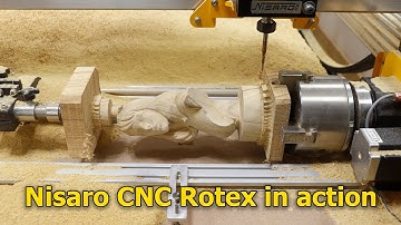 Rotex 4th Axis Rotary make a beautiful statue