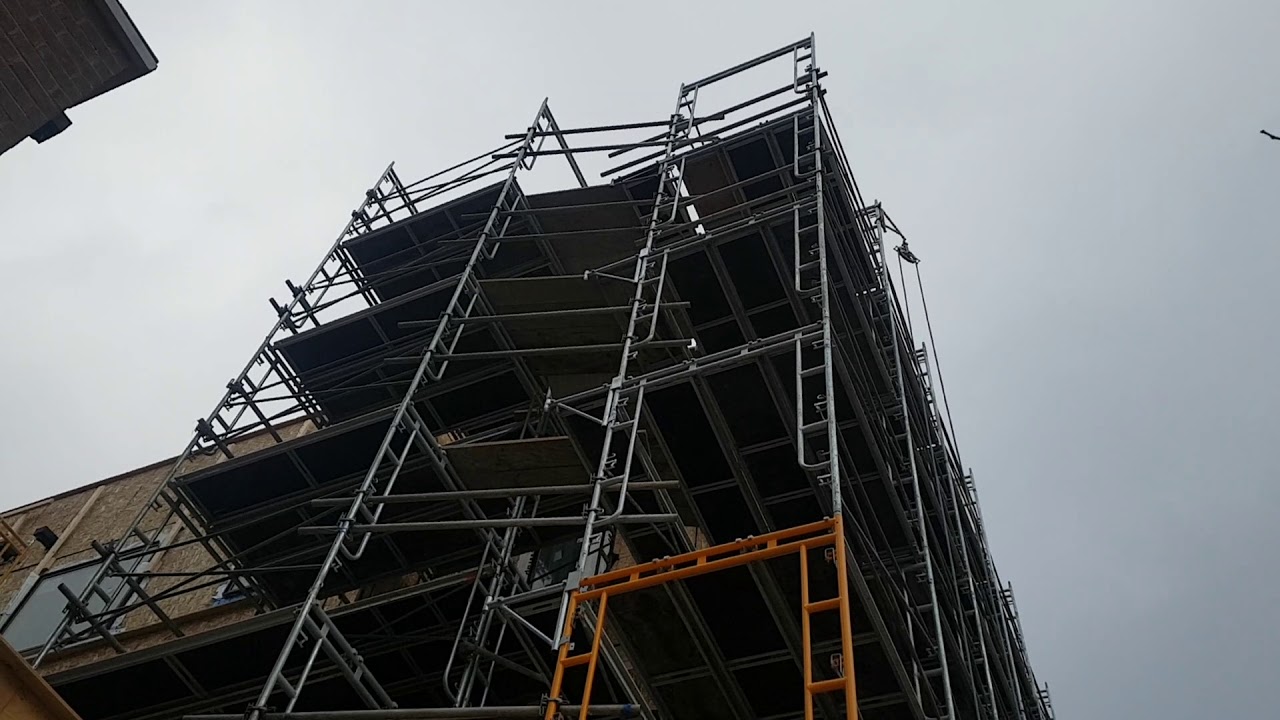 A Scaffold 3 Workers Built In 5 Days