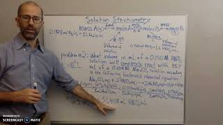 Solution Stoichiometry Using Molarity with a Balanced Equation Problem #2