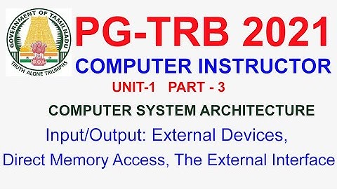 PG TRB Computer Instructor 💥UNIT 1 COMPUTER SYSTEM ARCHITECTURE PART 3 | WELFARE TAMIL
