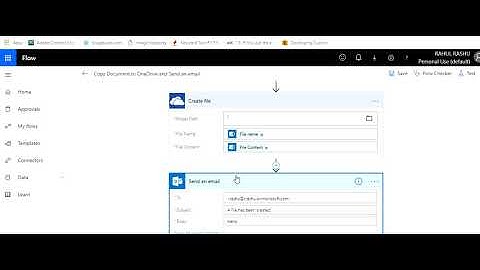 Copy SharePoint Documents to Onedrive and send to email using Microsoft Flow