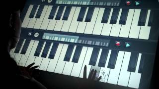 piano testing on an interactive desk with snowflake app screenshot 1