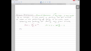 24.8: Probability & Statistics - Poisson distribution - 2
