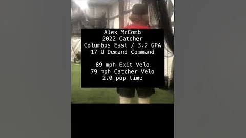 Alex McComb 2022 Catcher Columbus East/Demand Comm...