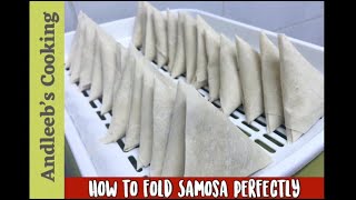 How to fold Samosa Perfectly