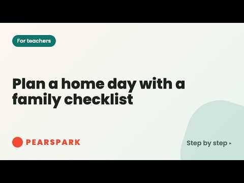 Video thumbnail: Plan a home day with a family checklist