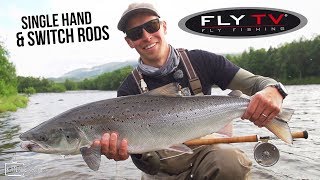 FLY TV  Salmon Fishing with Single Hand and Switch Rods (German Subtitles)