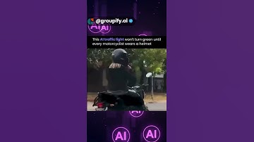 A new viral video shows a traffic signal powered by AI