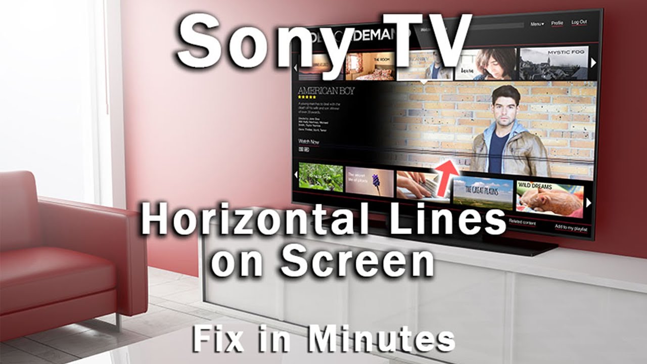 Sony TV Horizontal Lines on Screen? Try This... - YouTube