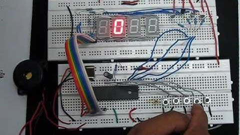 8051 Microcontroller (AT89C51) based Countdown Timer Project