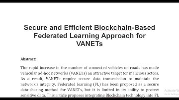 Secure and Efficient Blockchain Based Federated Learning Approach for VANETs