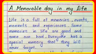 memorable experience essay 250 words