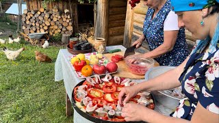 Форель і сир (будз) за бабусиним рецептом, приготованим у гірському селі