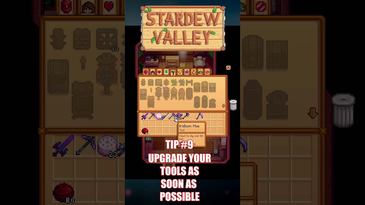 Stardew Valley Short Tipps - Upgrade your Tools! 