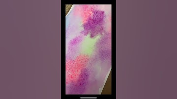 Salt technique with watercolor