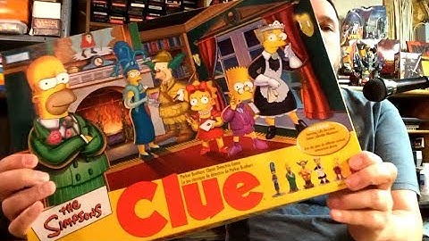 The Simpsons CLUE Board game