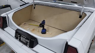 Part 2 of building the trunk enclosure for the 85 Monte Carlo/Gbody