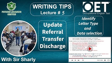 OET Writing Tips Lecture 5 (With Sir Sharly) #flclahore