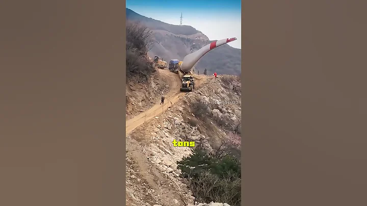 How big are wind turbines? #satisfying  #knowledge