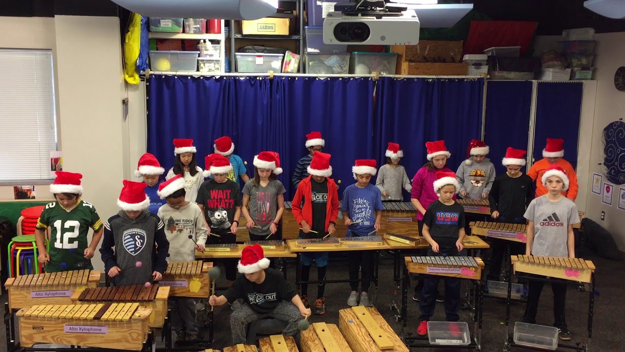 SRE Percussion Ensemble - Carol of the Bells - YouTube