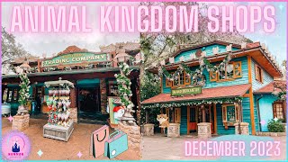 Disney's Animal Kingdom Theme Park Gift Shops Tour Walt Disney World Vlog Dec 2023 Xmas Merchandise