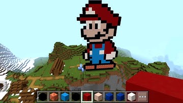 Super Mario Minecraft Pixel Art CHALLENGE 💥 Easy Pixel Art Mario Bros 💥 Minecraft Gameplay