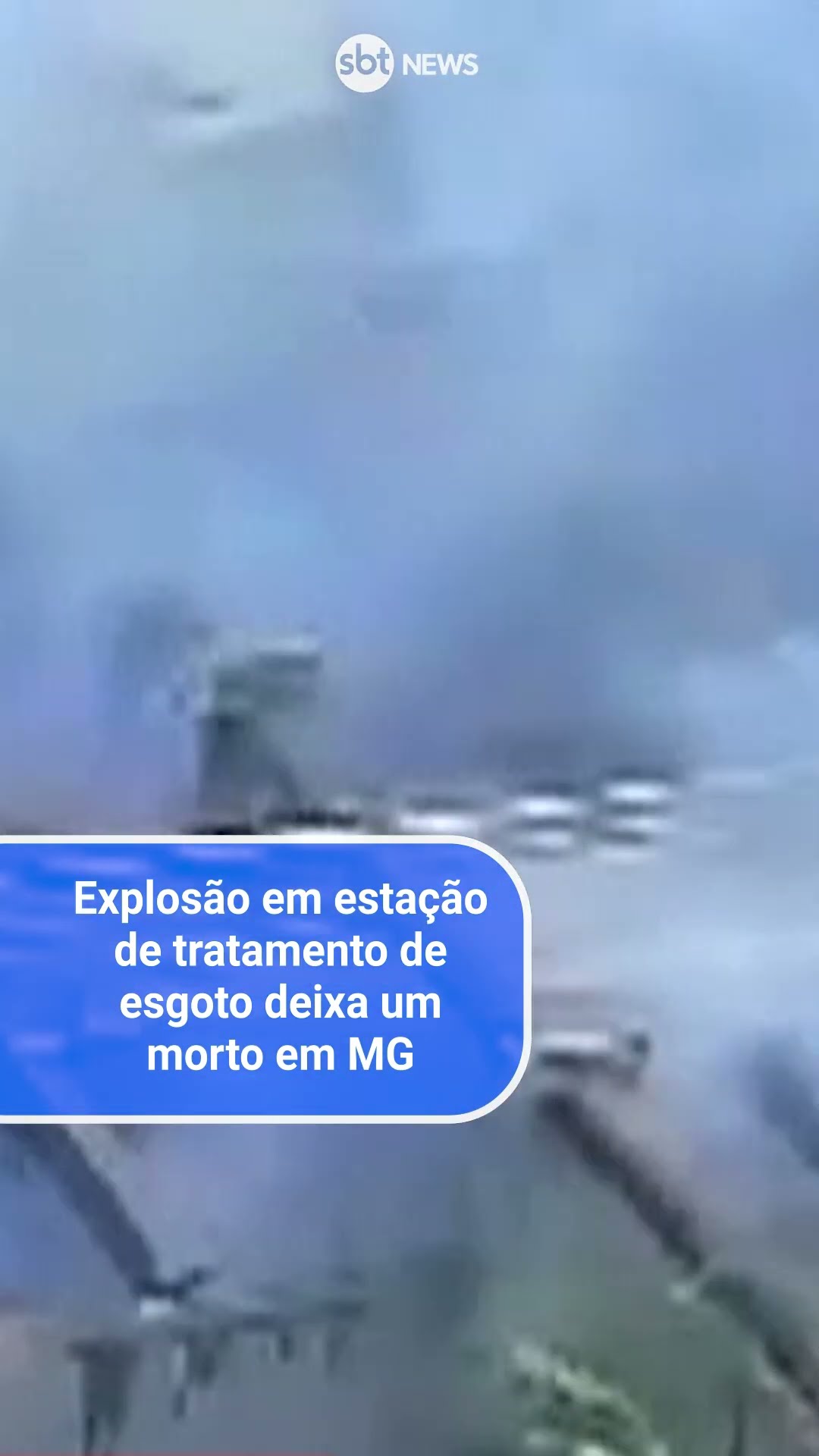 Explosão em estação de tratamento de esgoto deixa um morto em MG
