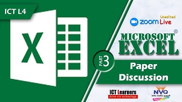 NVQ Level 4 in ICT | Microsoft Excel | Past Paper Discussion | Part 3