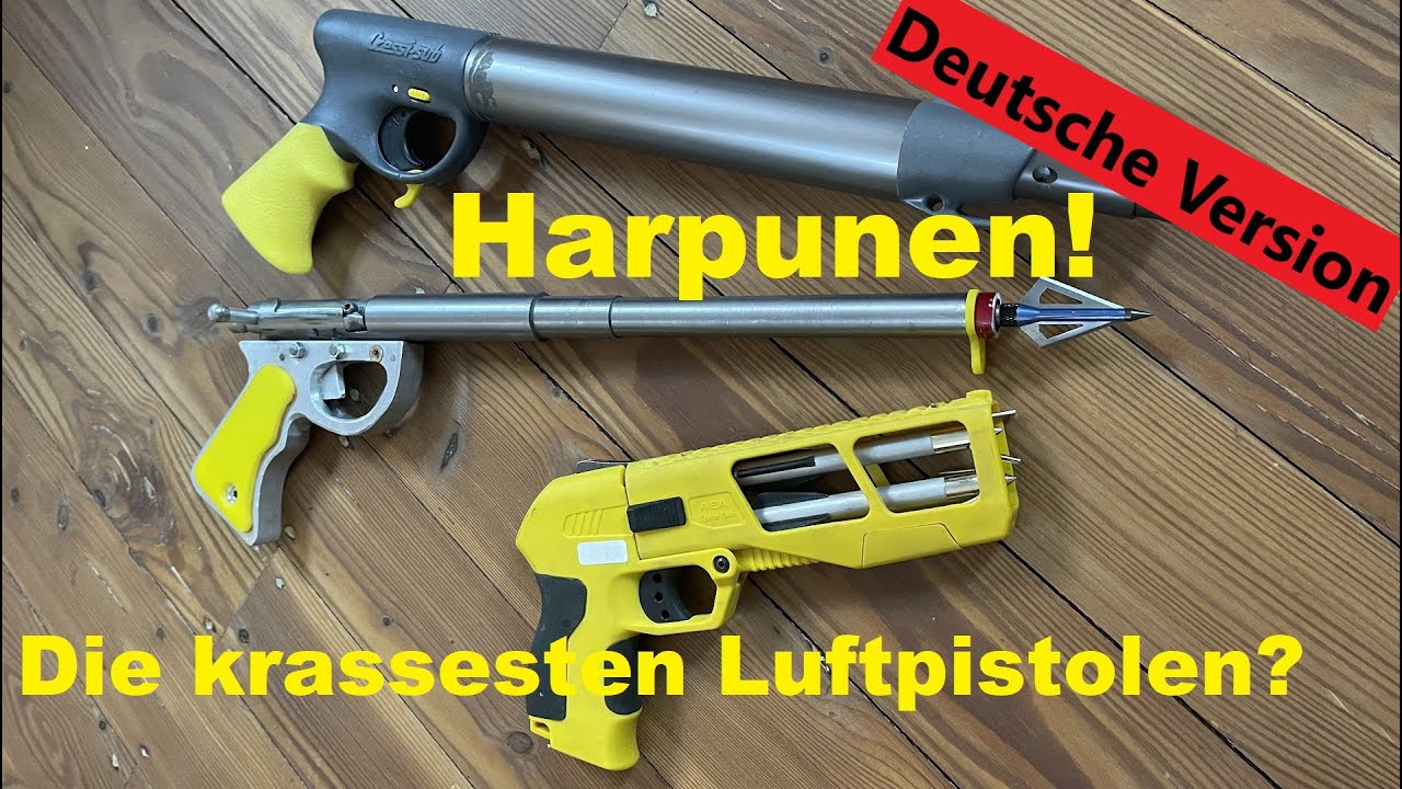 Luftdruck-Harpunen knallen alles weg!