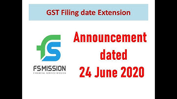 GST FILING DUE DATE EXTENSION AS ON 24 JUNE 2020, GST Returns, GSTR 1, GTR 3B