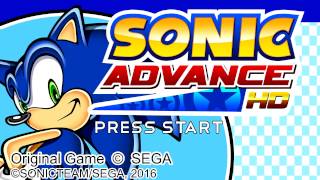 Sonic Advance 1 HD Mockup Titlescreen (V2)