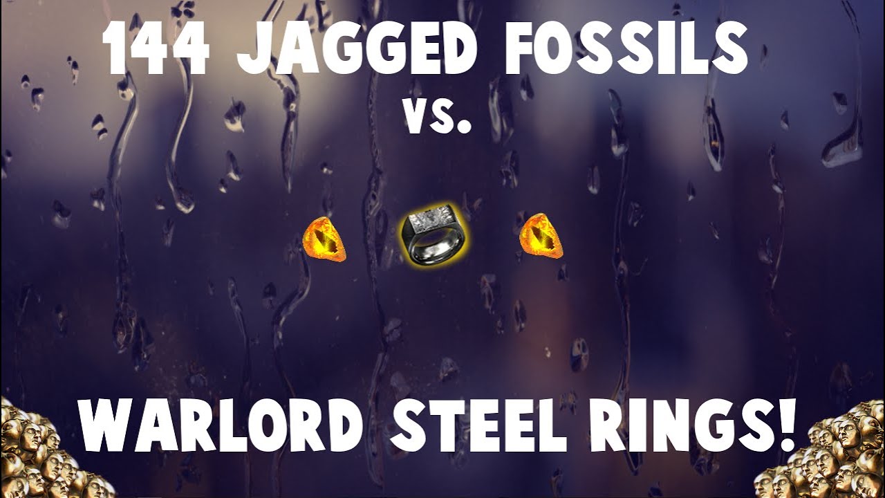 144x Jagged Fossils vs. WARLORD STEEL RINGS! 🔥 -Going for Impale rings!  (Path of Exile Crafting) - YouTube