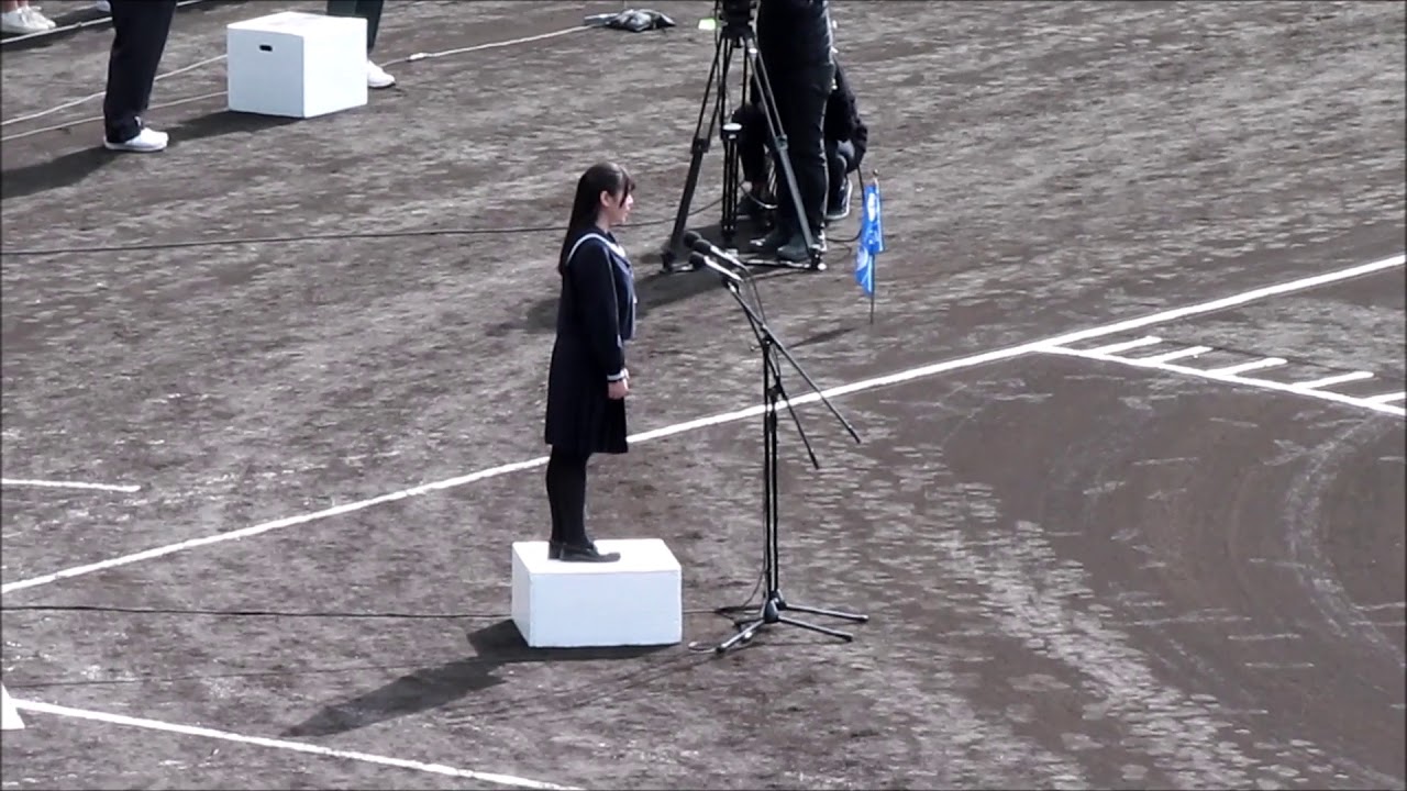 冨永春菜さん 国歌独唱 90回選抜