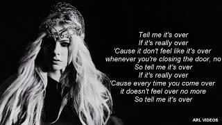 Avril Lavigne- Tell Me It's Over (lyrics) (new single 2018)