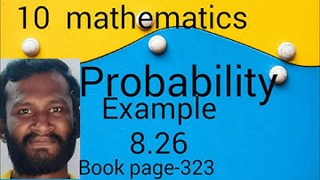 TN samacheer 10 std Mathematics - 2020 | chapter - 8 | example 8.26|probability | spin ball |